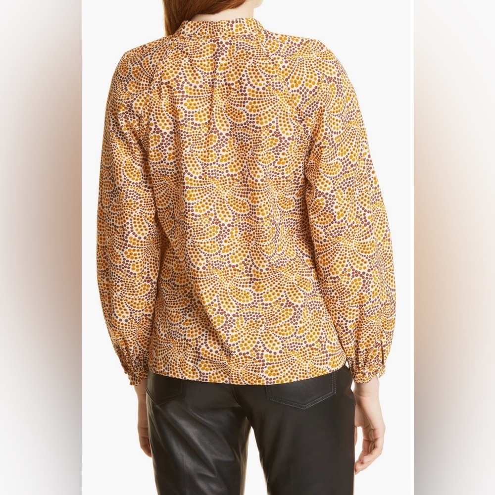 NWT Rebecca Taylor Floral Abstract Blouse - Picture 7 of 10